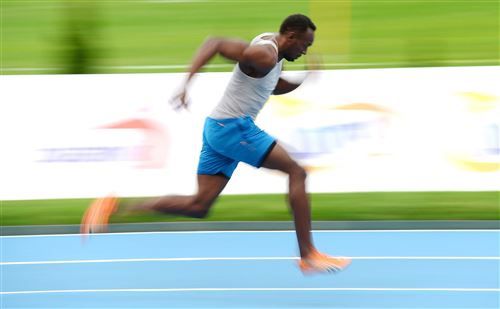 Bolt start op WK estafette