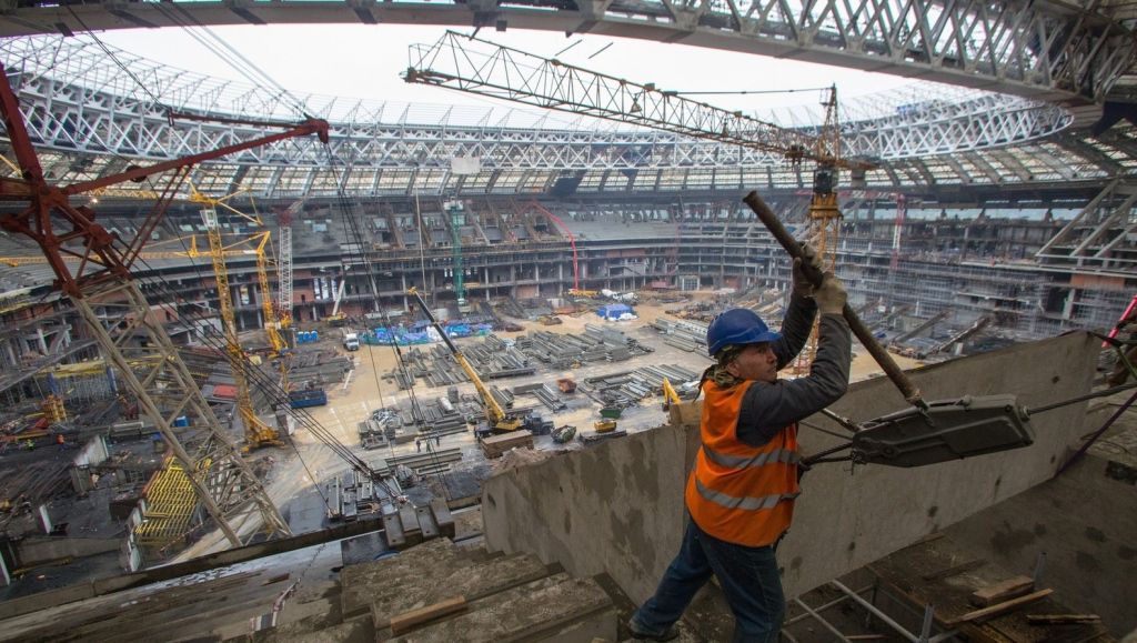 Brand in stadion waar in 2018 de WK-finale gespeeld wordt