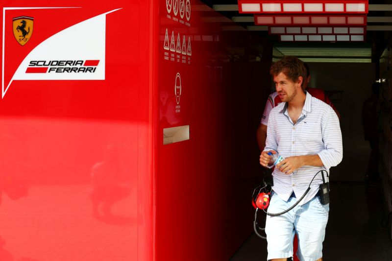 Vettel rekent met Ferrari niet op titel