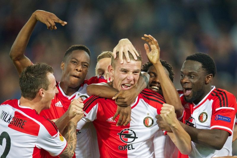 Feyenoord trainde op verre ingooi