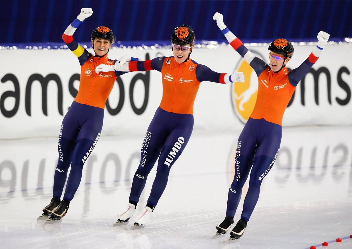 WK afstanden: Nederland pakt goud op de ploegenachtervolging