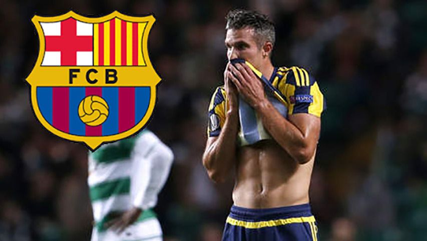 FC Barcelona voert serieuze gesprekken met Van Persie