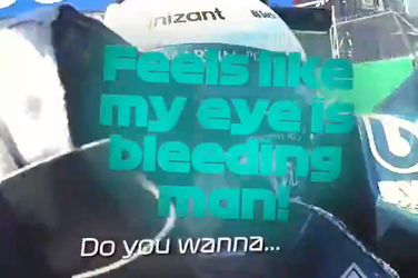 🎥 | Vettel verschijnt met ooglapje voor de camera: 'Alsof mijn oog aan het bloeden is!'