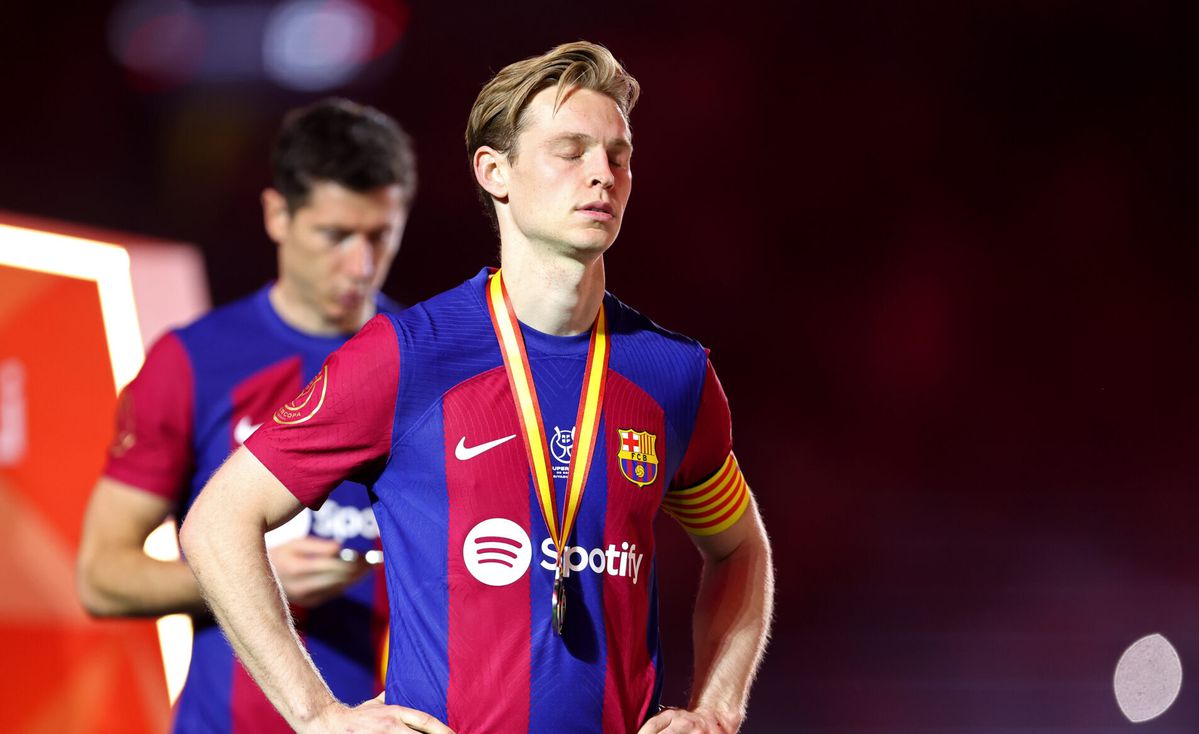 Frenkie de Jong krijgt een 4 voor optreden in de Supercopa: 'Blonk niet uit in duels'