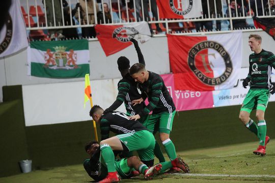 Feyenoord O19 op het nippertje langs Slowaken in Youth League