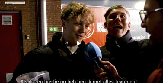 🎥 | Met bier in de mik voor de camera van VI: 'Asme bieee he dameh awwes tevreeeje'