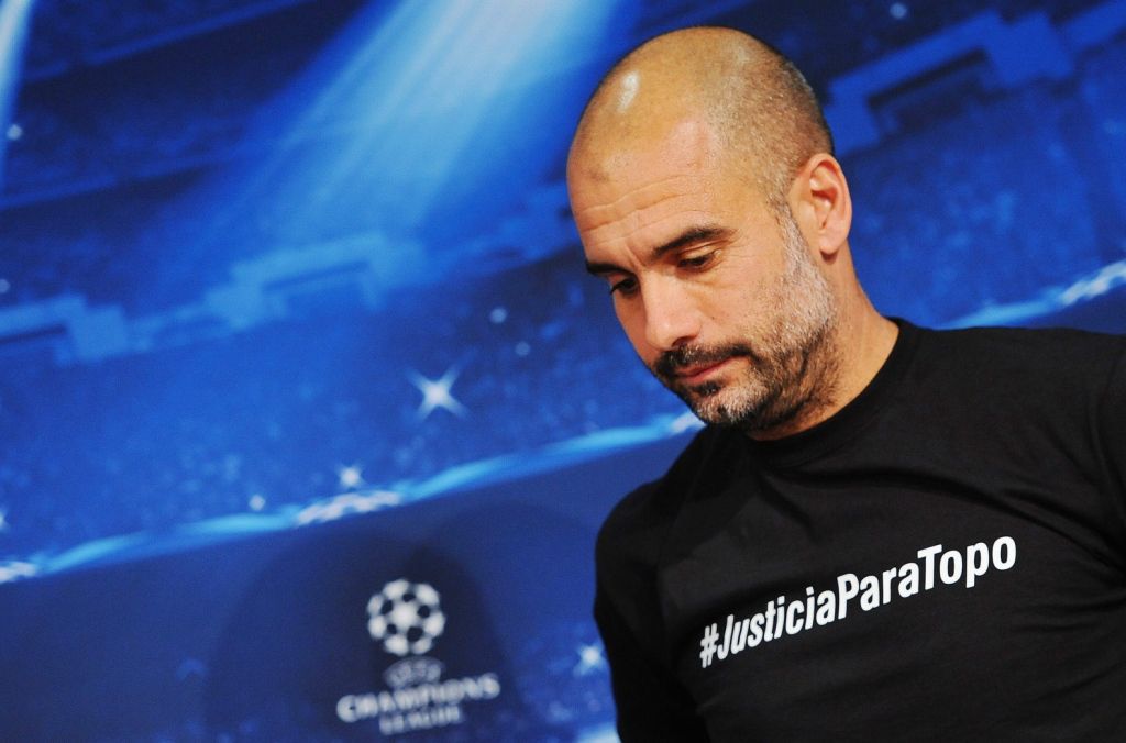 UEFA waarschuwt Guardiola voor leus op shirt