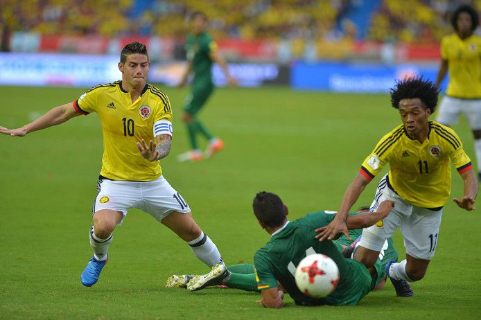 James schiet Colombia met belangrijke goal naar plekkie 3