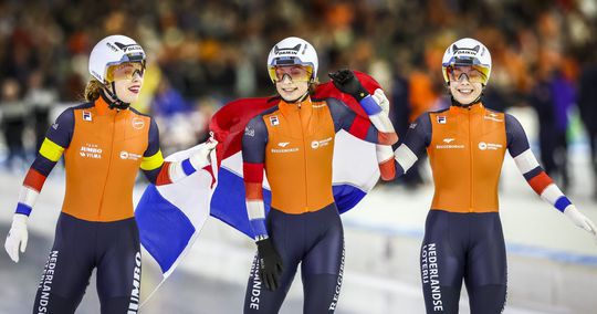 Direct goud: Nederlandse schaatssters beginnen EK afstanden met zege