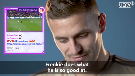 Tadic en De Jong genieten bij de UEFA van mooie CL-momenten (video)