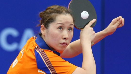 Tafeltennisster Jie door naar halve finale