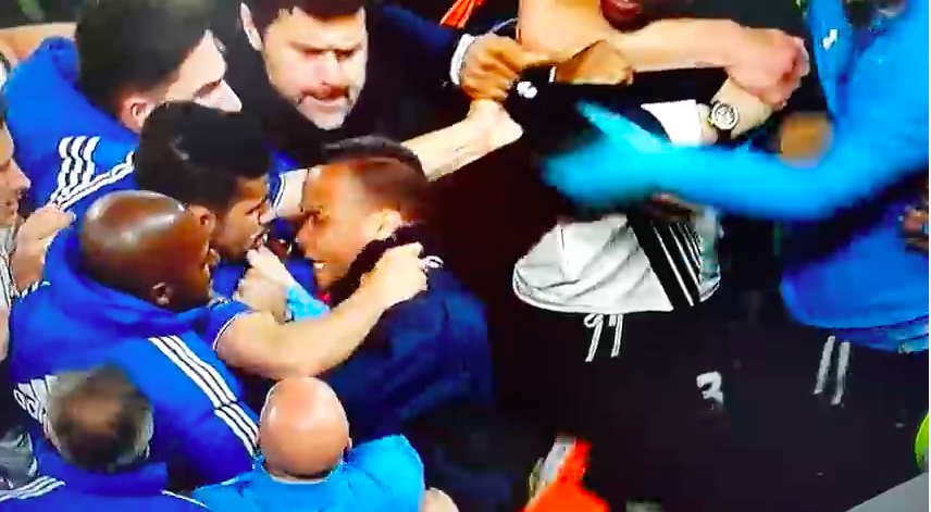 Vorm flipt en wordt wild op bijtende Diego Costa (video)