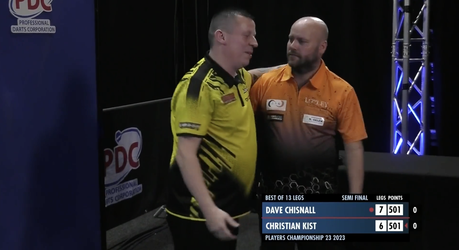 Christian Kist strandt na opnieuw een goede dag in halve finales Players Championship 23