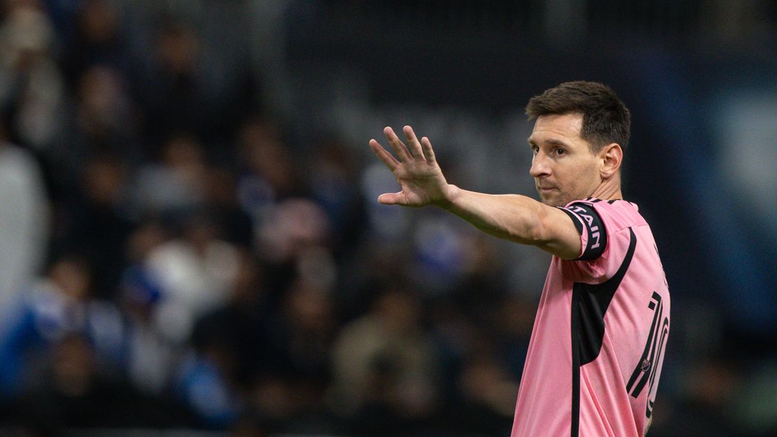 Lionel Messi is not in the starting line-up for the match between Inter Miami and Cristiano Ronaldo's Al-Nassr team