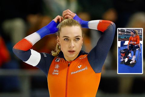 Opmerkelijk moment met schaatstopper Joy Beune in Thialf: 'Ik ben niet vies van hem...'