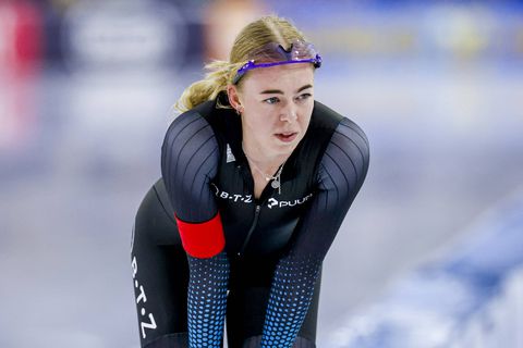 NK-winnares Gioya Lancee had liever tegen favorieten gestreden op NK allround: 'Maar ik ga de boeken in'