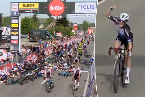 Gruwelijke valpartij bij Cyclis Bike Lease Classic in België: 'Flashback naar Polen 2020'