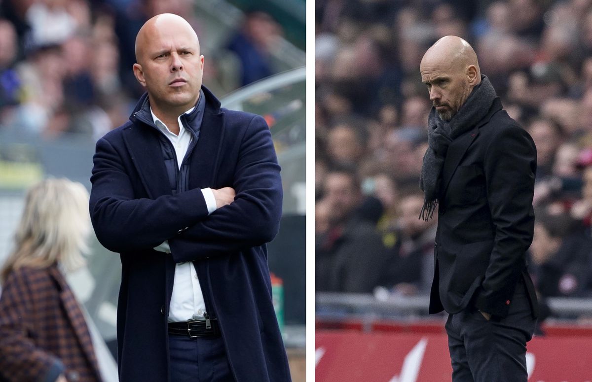 Mogelijk toch een clash tussen Erik ten Hag en Arne Slot in de Premier League: 'Manchester United wil Nederlander houden'