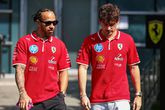 Lewis Hamilton en Charles Leclerc.