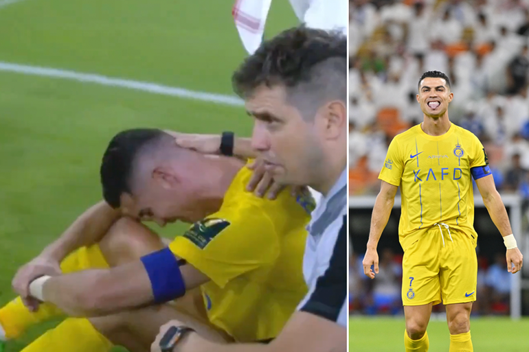 Cristiano Ronaldo in tranen van het veld na zoveelste dreun in Saoedi-Arabië