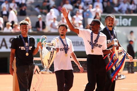 PSG-sterren duiken op bij Roland Garros na Champions League-zege: 'We willen een derde'
