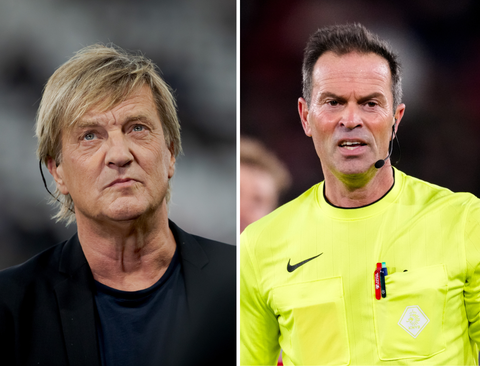 Scheidsrechter Bas Nijhuis zorgt voor ongeloof bij Wim Kieft: ‘Liggend, zes vrouwen om hem heen’