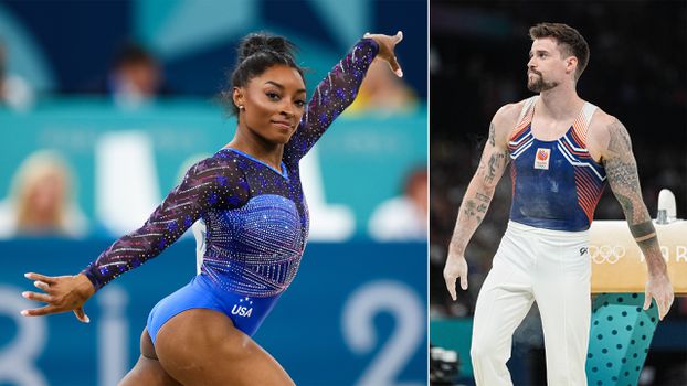 Nederlandse turner Casimir Schmidt bloost door 'vriendschap' met Simone Biles: 'Wat een moeilijke vragen'