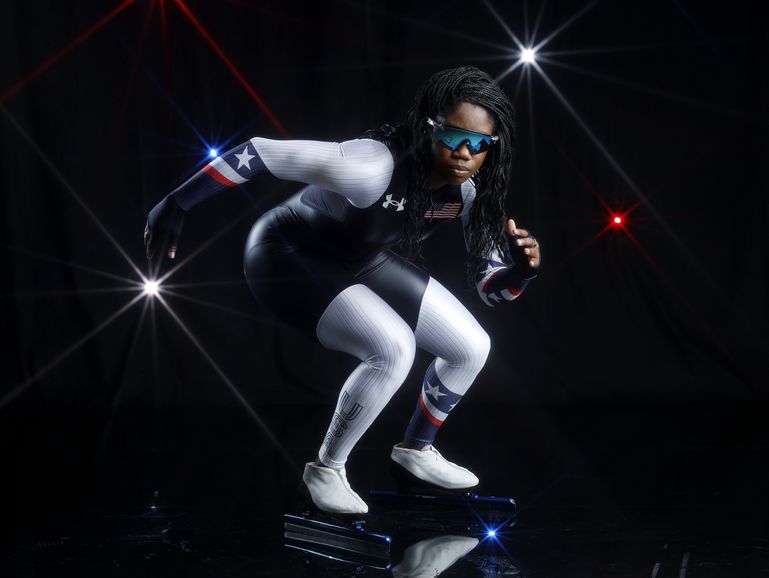 Slapen in huis van schaatskampioene Erin Jackson: Nederlands talent (19) ritselt ook training van Shani Davis