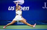Aryna Sabalenka toonde waarom ze de nummer 1 is in de achtste finales van de US Open. ©Getty Images