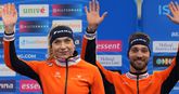 Joy Beune en Kjeld Nuis. AP, beeldbewerking Sportnieuws.nl