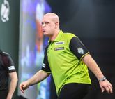Michael van Gerwen hoopt donderdag de finale van het WK darts te halen. © PDC Darts