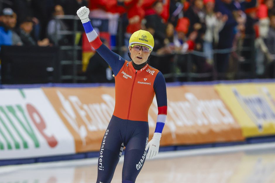 Marijke Groenewoud en oude rot Jorrit Bergsma bezorgen Nederland gouden dubbel tijdens World Cup