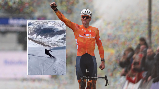 Wereldkampioen Mathieu van der Poel duikt nog geen 24 uur na kunststukje op in hele andere omgeving