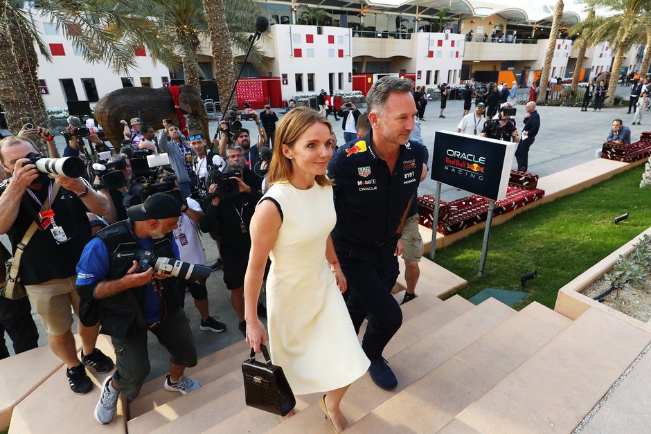 Video | Zo arriveerden Christian Horner en Spice Girl Geri bij de Grand Prix van Bahrein
