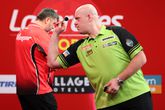 Michael van Gerwen tegen Mensur Suljovic © PDC