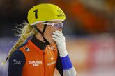 Marijke Groenewoud kon het niet geloven toen ze de mass start in Thialf won. ©ANP