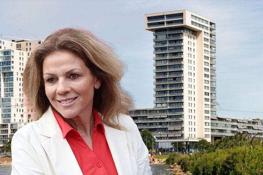 Olympisch kampioene Leontien van Moorsel ruilt villa in voor penthouse met schitterend uitzicht op Rotterdam