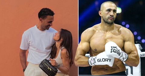 Vechtsporticoon Badr Hari deelt intieme vakantiefoto's met veel jongere vriendin en kinderen: 'Dit en wij'