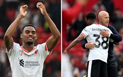 Torenhoge cijfers voor 'sensationele' Ryan Gravenberch bij Liverpool: 'Hij domineerde de boel'