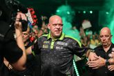 Michael van Gerwen tijdens zijn enige opkomst in de Euro Tour in Antwerpen. ©PDC