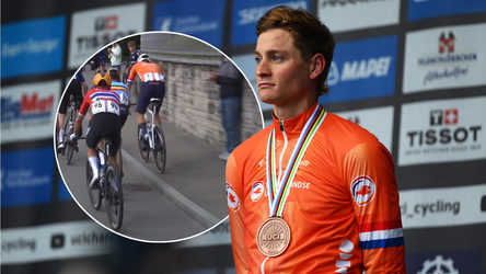 Bronzen Mathieu van der Poel moet vanwege protest dagen na WK alsnog vrezen voor diskwalificatie