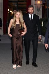 David Beckham en zijn dochter Harper. © Getty Images