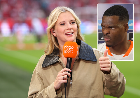 Oranje-international Denzel Dumfries komt op voor Noa Vahle tijdens verstoord interview: 'Een beetje respect'