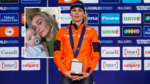 Schaatsicoon Irene Schouten openhartig over zoontje Dirk: 'Het wordt steeds zichtbaarder'