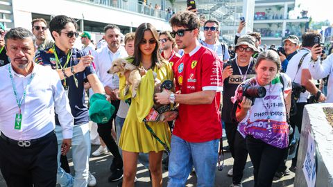 Alexandra Saint Mleux en Charles Leclerc © Getty Images