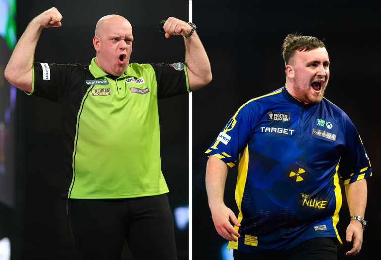 Michael van Gerwen ontliep 'favoriet' Luke Littler afgelopen jaar nauwelijks in onderlinge duels