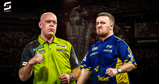 Herbeleef finale WK darts: Luke Littler deelt gigantische tik uit aan Michael van Gerwen