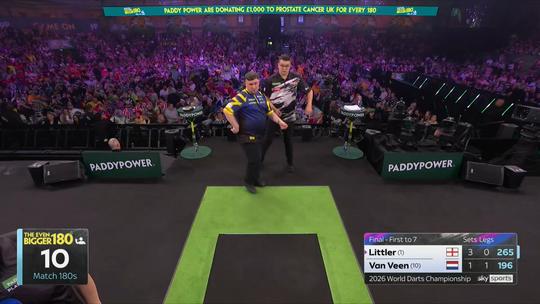 Topdarter Luke Littler raakt helemaal in paniek tijdens finale WK darts tegen Gian van Veen
