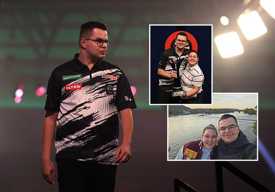 Dit is de vriendin van topdarter Gian van Veen: talentvolle zus van collega gooit zelf ook pijlen op niveau