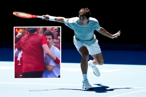 Onbegrip voor 'rare' actie tennisser en krankzinnige ontknoping in Davis Cup-duel: 'Zo dom, ongekend!'